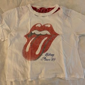 Day dreamer cropped Rolling Stones tee